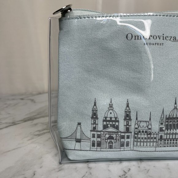 SOLD Omorovicza Blue Make Up Bag Skincare Budapest - Picture 4 of 11